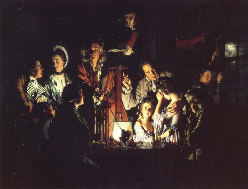 Joseph wright of derby An Experiment on a Bird in the Air Pump China oil painting art